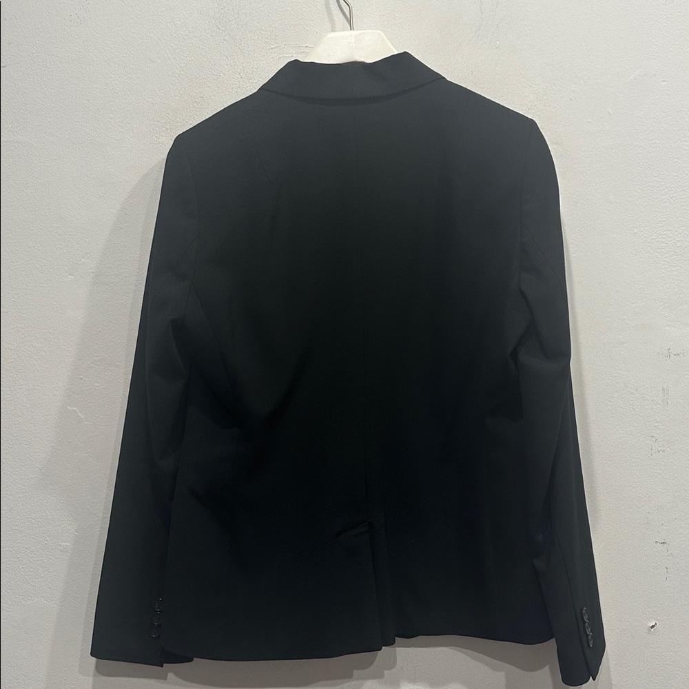 Banana Republic Basic Black Wool Suit Jacket Sing… - image 4